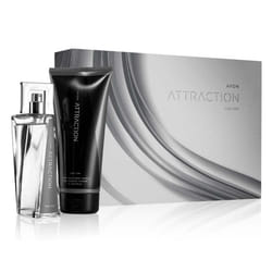 Avon Attraction for Him Eau De Toilette Hair Body Wash Gift Set Sealed