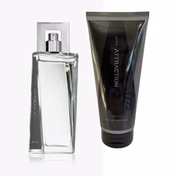 Avon Attraction for Him Eau De Toilette Hair Body Wash Gift Set Sealed