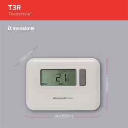 Honeywell Home Y3C710RFEU T3R Wireless 7-Day Programmable Thermostat, White