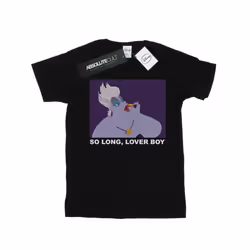 Disney Womens/Ladies The Little Mermaid Ursula Lover Boy Cotton Boyfriend T-Shirt - L, Black