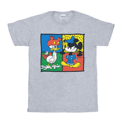 Disney Mens Mickey Mouse Donald Clothes Swap T-Shirt - S, Sports Grey