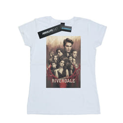 Riverdale Womens/Ladies Stag Skull Cotton T-Shirt - M, White