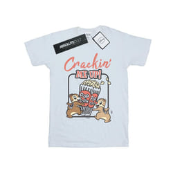 Disney Womens/Ladies Chip N Dale Crackin Me Up Cotton Boyfriend T-Shirt - L, White