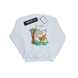 Disney Womens/Ladies Bambi Tilted Up Sweatshirt - XXL, White