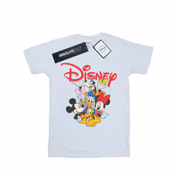 Disney Mens Mickey Mouse Crew T-Shirt - XL, White