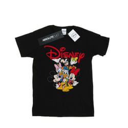 Disney Womens/Ladies Mickey Mouse Crew Cotton Boyfriend T-Shirt - S, Black