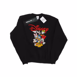 Disney Mens Mickey Mouse Crew Sweatshirt - S, Black