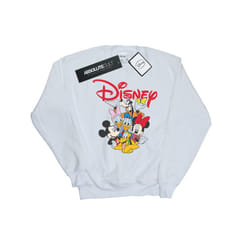 Disney Mens Mickey Mouse Crew Sweatshirt - S, White