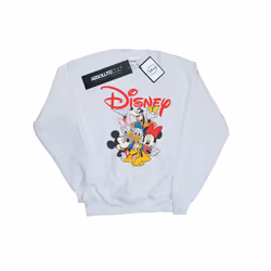 Disney Mens Mickey Mouse Crew Sweatshirt - L, White