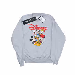 Disney Mens Mickey Mouse Crew Sweatshirt - XL, Sports Grey