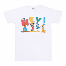 Disney Mens Mickey Mouse Friends Hey T-Shirt - XXL, White