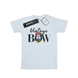 Disney Mens Minnie Mouse Vintage Bow T-Shirt - XL, White