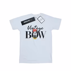 Disney Mens Minnie Mouse Vintage Bow T-Shirt - XXL, White