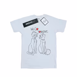 Disney Womens/Ladies Aristocats We Go Together Cotton Boyfriend T-Shirt - XXL, White