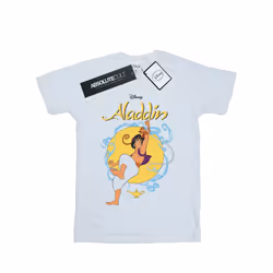 Disney Mens Aladdin Rope Swing T-Shirt - XL, White