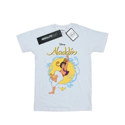 Disney Mens Aladdin Rope Swing T-Shirt - XL, White