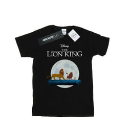 Disney Womens/Ladies The Lion King Hakuna Matata Walk Cotton Boyfriend T-Shirt - XXL, Black