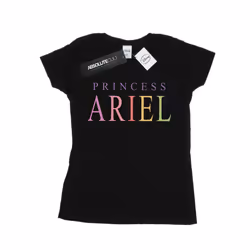 Disney Womens/Ladies The Little Mermaid Ariel Graphic Cotton T-Shirt - S, Black