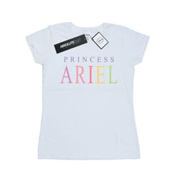 Disney Womens/Ladies The Little Mermaid Ariel Graphic Cotton T-Shirt - XL, White