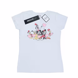 Disney Womens/Ladies Mickey Mouse Love Friends Cotton T-Shirt - XXL, White