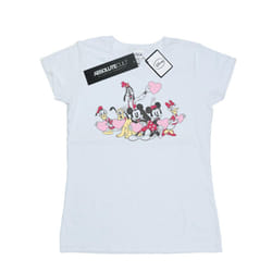 Disney Womens/Ladies Mickey Mouse Love Friends Cotton T-Shirt - XXL, White