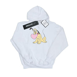 Disney Boys Pluto Love Heart Hoodie - 5-6 Years, White