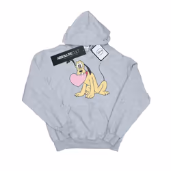 Disney Boys Pluto Love Heart Hoodie - 7-8 Years, Sports Grey