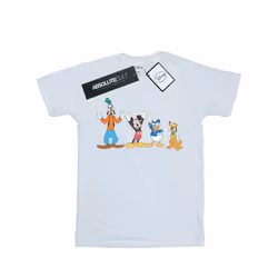 Disney Mens Mickey Mouse Friends T-Shirt - XXL, White