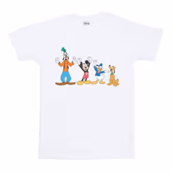 Disney Girls Mickey Mouse Friends Cotton T-Shirt - 7-8 Years, White