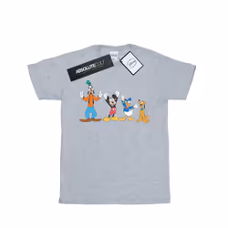 Disney Girls Mickey Mouse Friends Cotton T-Shirt - 12-13 Years, Sports Grey