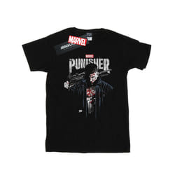 Marvel Mens The Punisher TV Series Frank Castle T-Shirt - XXL, Black