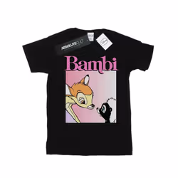 Disney Womens/Ladies Bambi Nice To Meet You Cotton Boyfriend T-Shirt - L, Black