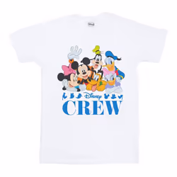 Disney Mens Mickey Mouse Disney Friends T-Shirt - XL, White