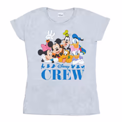 Disney Womens/Ladies Mickey Mouse Disney Friends Cotton T-Shirt - S, Sports Grey