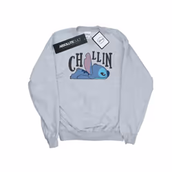Disney Mens Lilo And Stitch Chillin Sweatshirt - XXL, Sports Grey