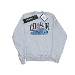 Disney Mens Lilo And Stitch Chillin Sweatshirt - XXL, Sports Grey