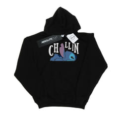 Disney Mens Lilo And Stitch Chillin Hoodie - S, Black