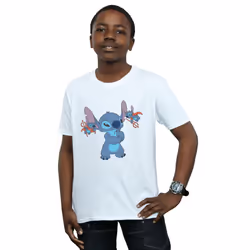 Disney Boys Lilo And Stitch Little Devils T-Shirt - 5-6 Years, White