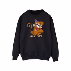 Disney Mens Aladdin Classic Angry Abu Sweatshirt - XXL, Black