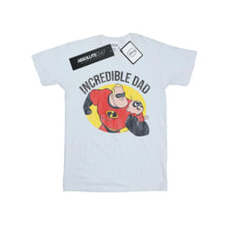 Disney Mens The Incredibles Bob Parr Incredible Dad T-Shirt - XL, White