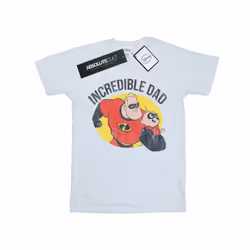 Disney Mens The Incredibles Bob Parr Incredible Dad T-Shirt - XXL, White