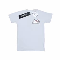 Disney Womens/Ladies Aristocats Marie Sweet Backside Breast Print Cotton Boyfriend T-Shirt - M, White