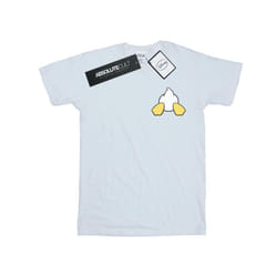 Disney Mens Donald Duck Backside Breast Print T-Shirt - S, White