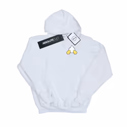 Disney Mens Donald Duck Backside Breast Print Hoodie - XL, White