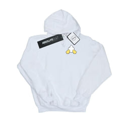 Disney Mens Donald Duck Backside Breast Print Hoodie - XL, White