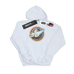 Star Wars Boys Millennium Falcon Badge Hoodie - 5-6 Years, White