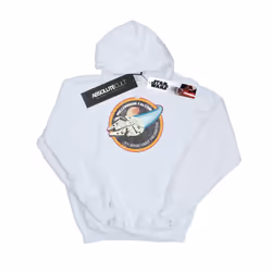Star Wars Boys Millennium Falcon Badge Hoodie - 12-13 Years, White