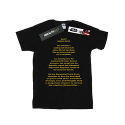Star Wars Mens Revenge Of The Sith Opening Crawl T-Shirt - S, Black