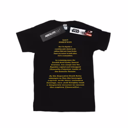Star Wars Mens Revenge Of The Sith Opening Crawl T-Shirt - L, Black
