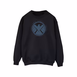 Marvel Mens Agents Of SHIELD Logistics Division Sweatshirt - XXL, Black